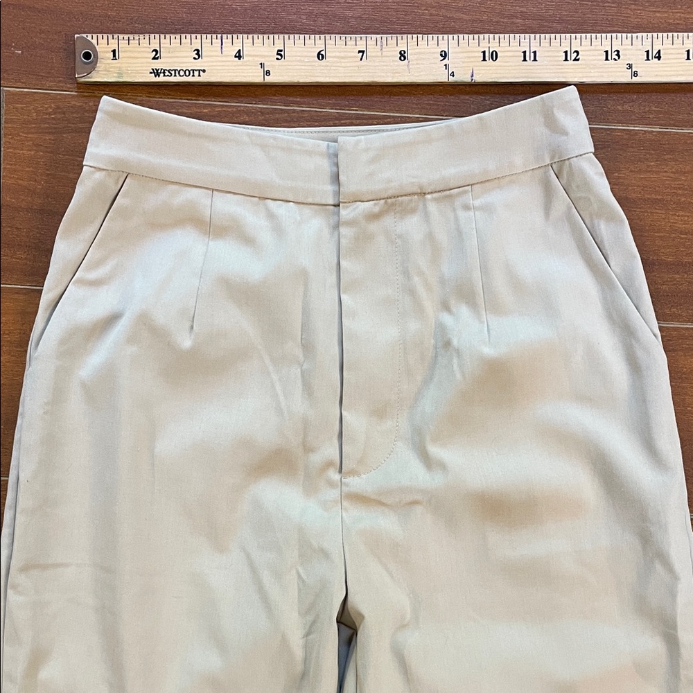 Simple Retro Classic Beige Women's Trousers